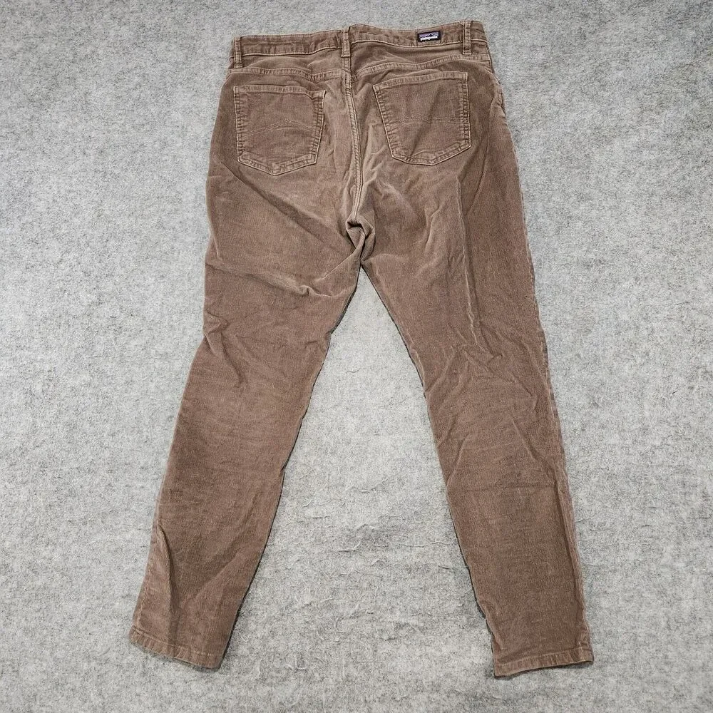 Patagonia Womens 32 Organic Cotton Everyday Cords Brown Corduroy Pants 32x28 - Picture 13 of 16